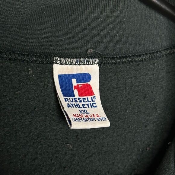 Vintage Russell Athletic 1/4 Zip Pullover Made In USA XXL - Picture 7 of 8